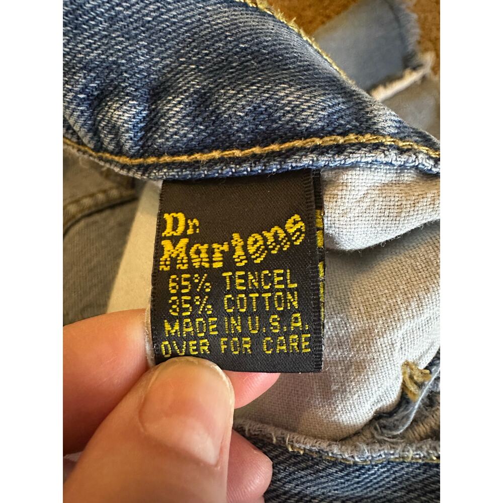 Dr Martens Rare VTG Y2K Flare Jeans W29 L32 Retro Fit Distressed Panel Denim USA - Picture 10 of 12